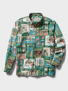 Reyn Spooner HAWAIIAN CHRISTMAS 2026 LONG SLEEVE SHIRT in GREEN