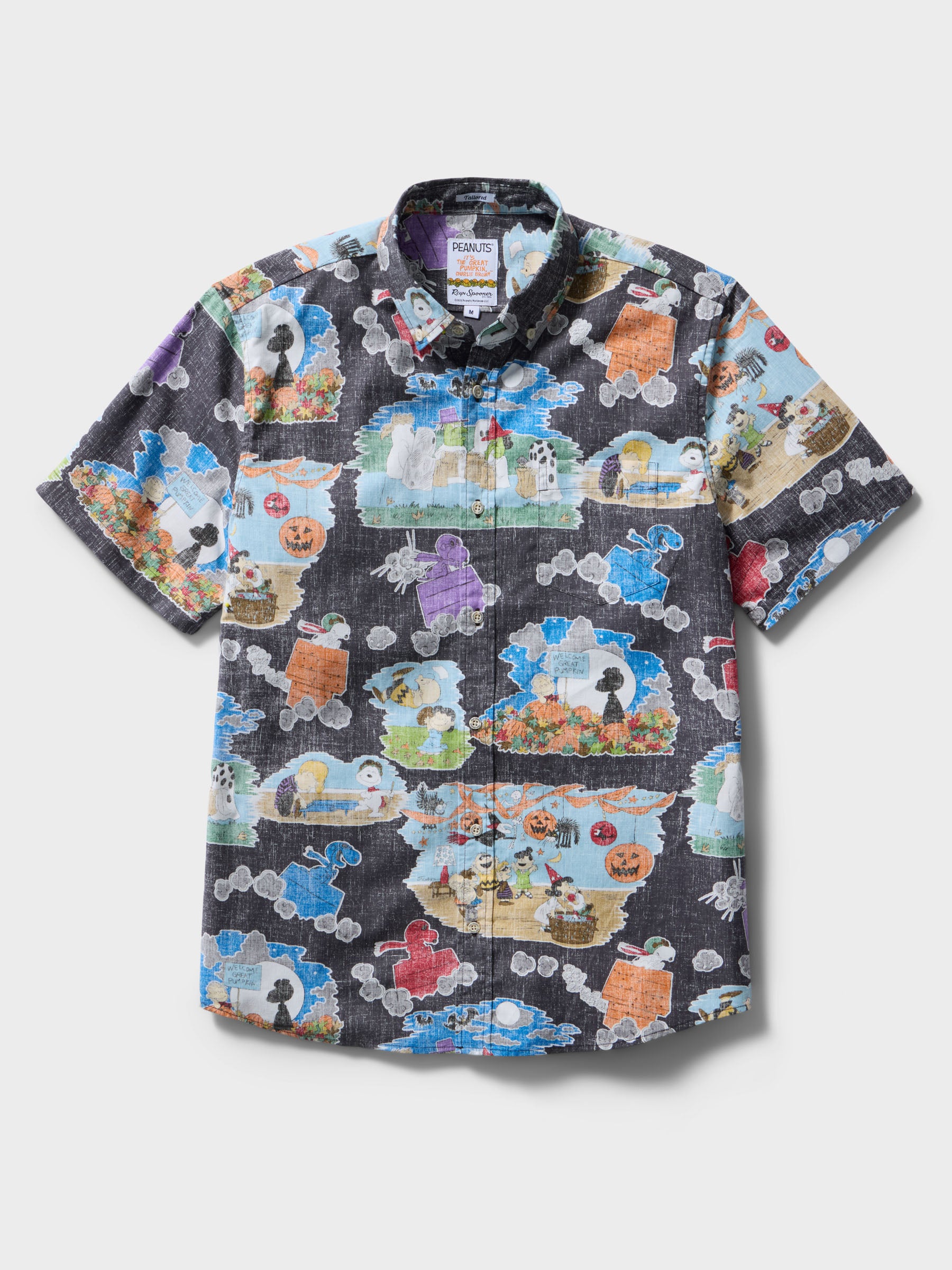 Reyn Spooner IT'S THE GREAT PUMPKIN, CHARLIE BROWN: 60TH ANNIVERSARY TAILORED  in CHARCOAL
