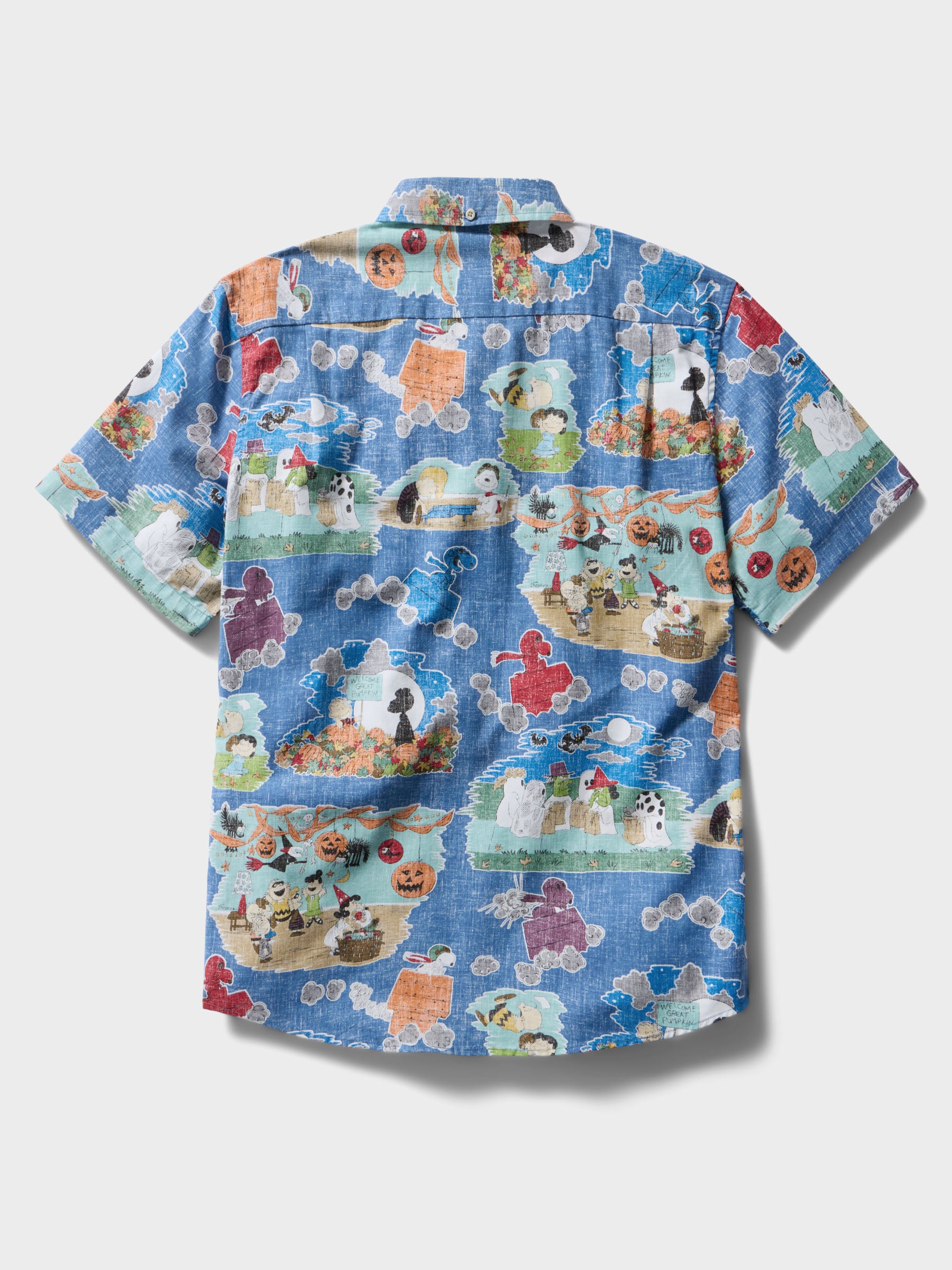 Reyn Spooner IT'S THE GREAT PUMPKIN, CHARLIE BROWN: 60TH ANNIVERSARY TAILORED  in VINTAGE INDIGO