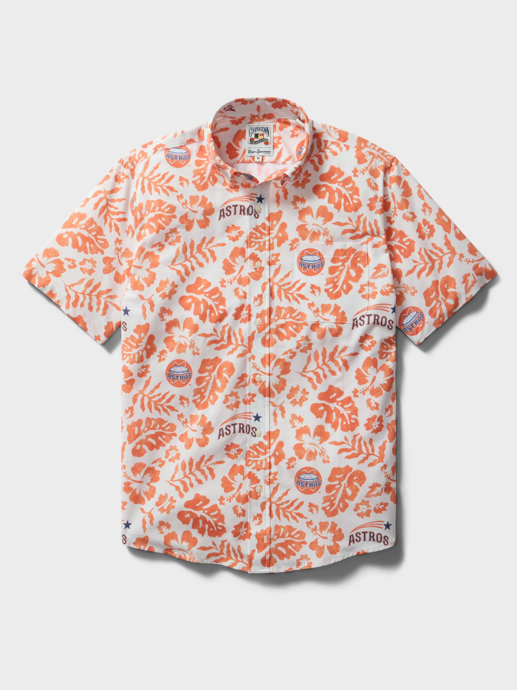 Reyn Spooner MLB® HOUSTON ASTROS COOPERSTOWN PERFORMANCE ALOHA SHIRT in CREAM