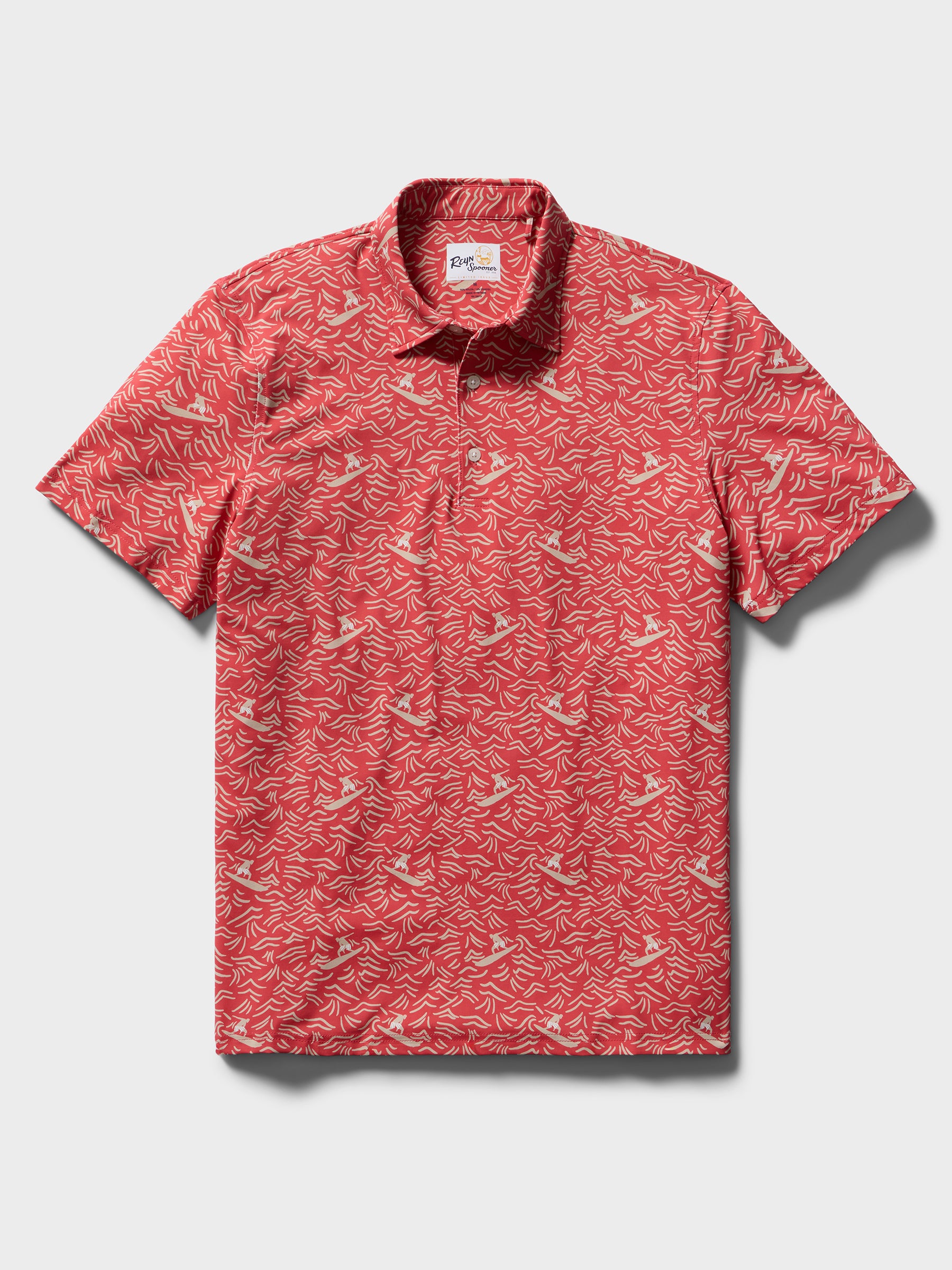 Reyn Spooner ISLAND GLIDE PERFORMANCE POLO in VINTAGE RED