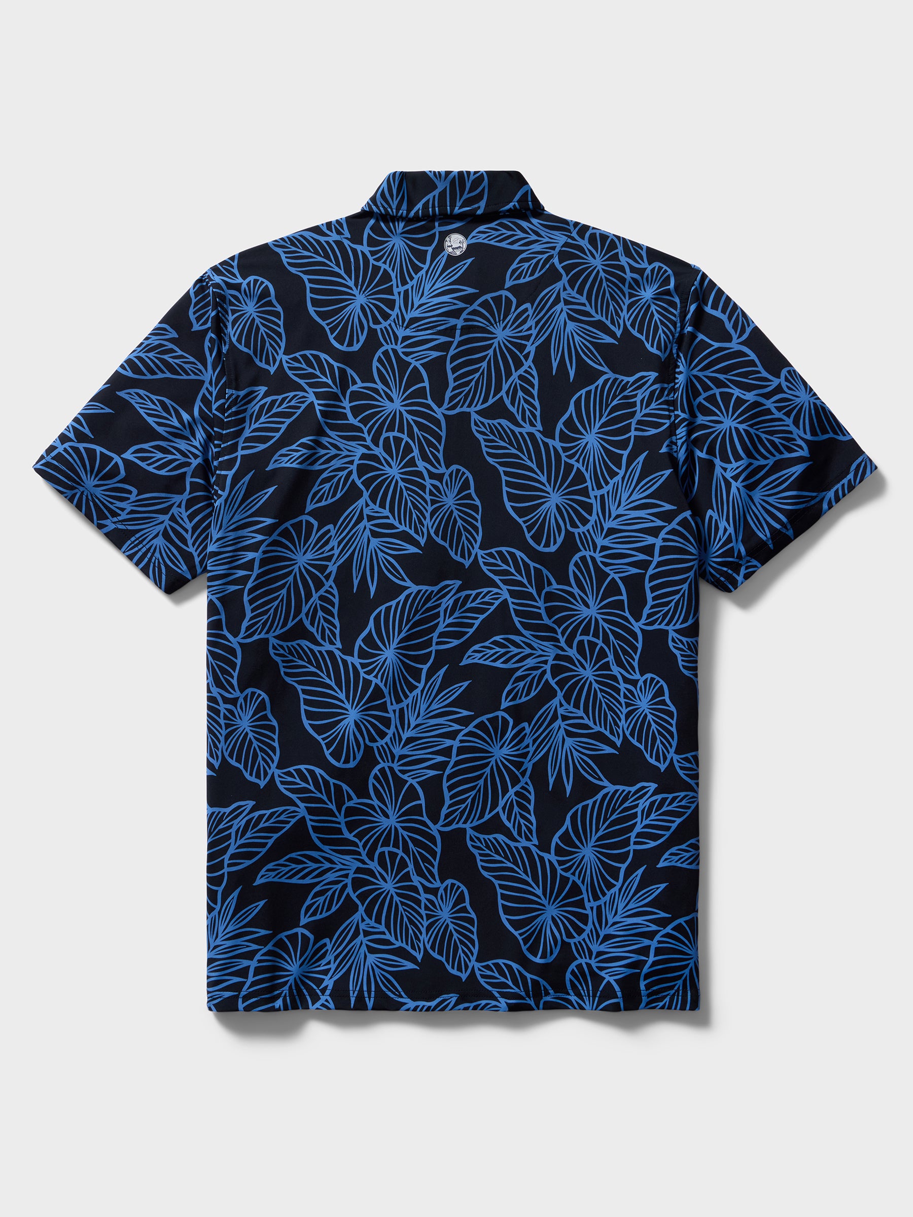 Reyn Spooner KALO LEAF PERFORMANCE POLO in BLACK