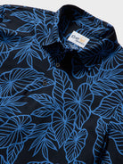 Reyn Spooner KALO LEAF PERFORMANCE POLO in BLACK