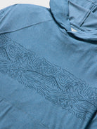 Reyn Spooner DIAMOND HEAD DOODLES PERFORMANCE HOODIE in MID BLUE