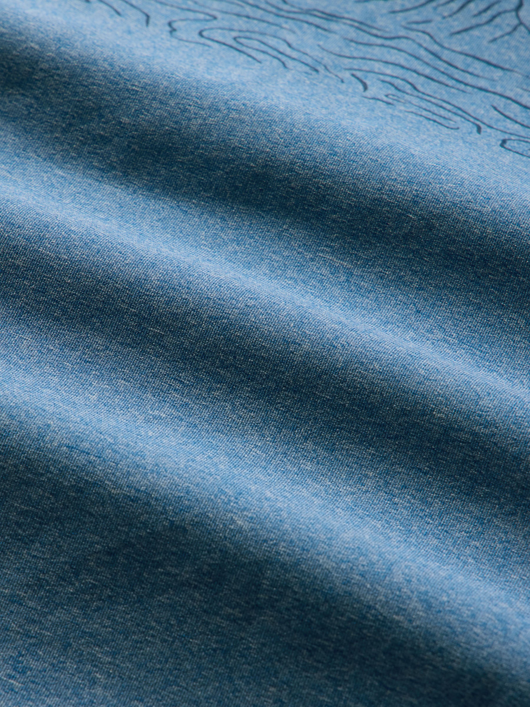 Reyn Spooner DIAMOND HEAD DOODLES PERFORMANCE HOODIE in MID BLUE