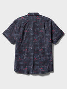 Reyn Spooner SURFIN' SANTA PERFORMANCE ALOHA SHIRT in CHARCOAL