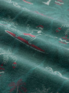 Reyn Spooner SURFIN' SANTA PERFORMANCE ALOHA SHIRT in PINE