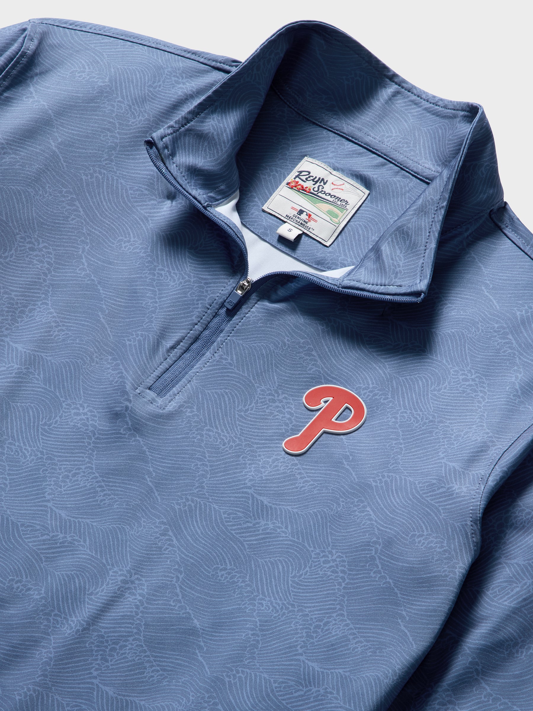 Reyn Spooner MLB® PHILADELPHIA PHILLIES QUARTER ZIP in MOLOKAI CHANNEL TRUE NAVY