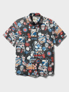 Reyn Spooner MLB® CHICAGO CUBS DÍA DE LOS MUERTOS PERFORMANCE ALOHA SHIRT in BLACK
