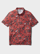 Reyn Spooner UNIVERSITY OF GEORGIA PUA PERFORMANCE POLO in RED