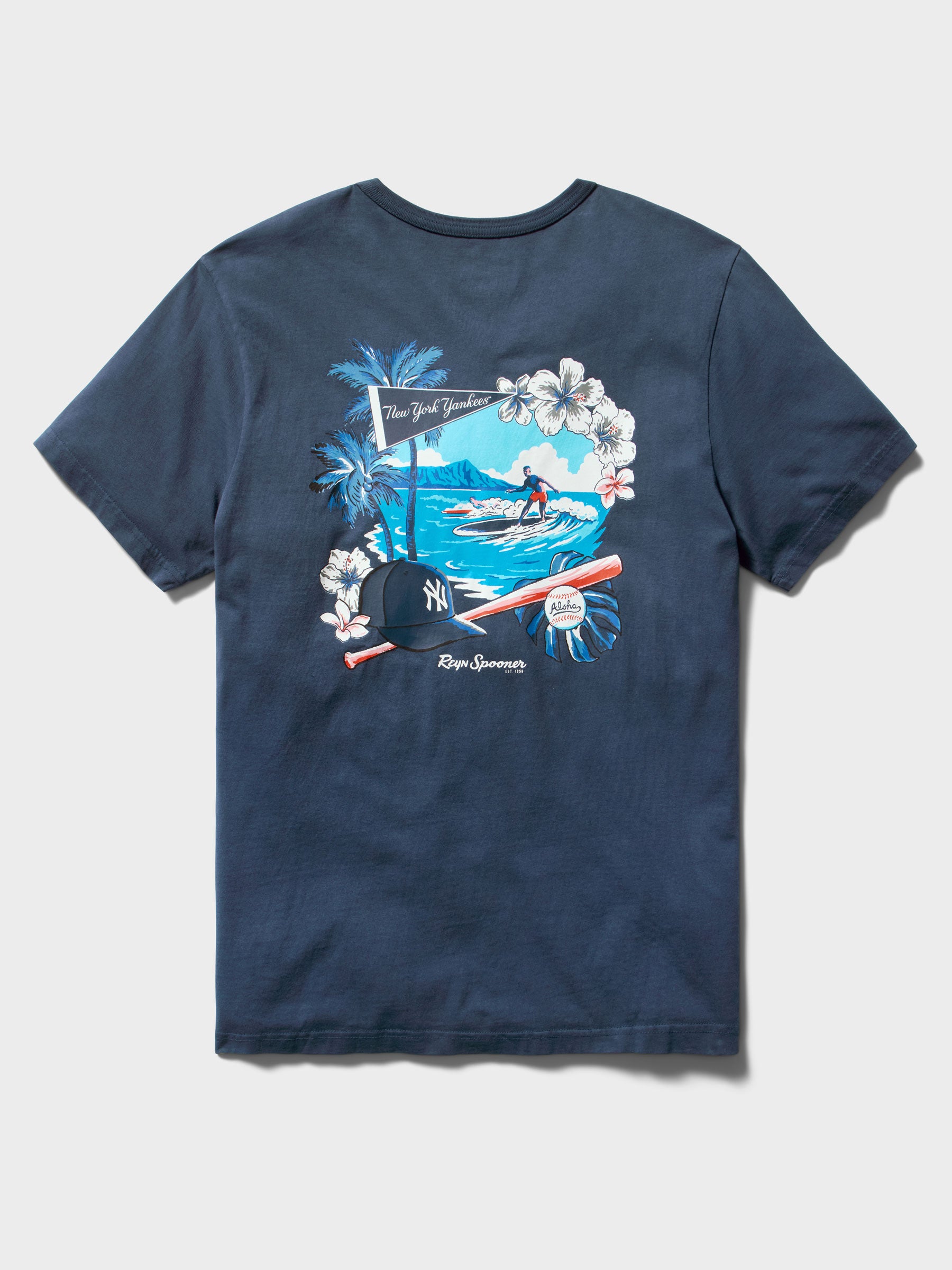 Reyn Spooner MLB® NEW YORK YANKEES GRAPHIC TEE in NAVY
