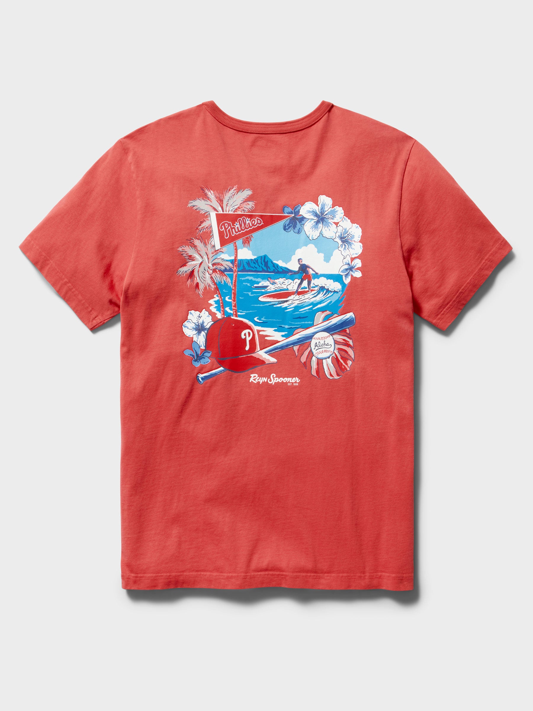Reyn Spooner MLB® PHILADELPHIA PHILLIES GRAPHIC TEE in RED