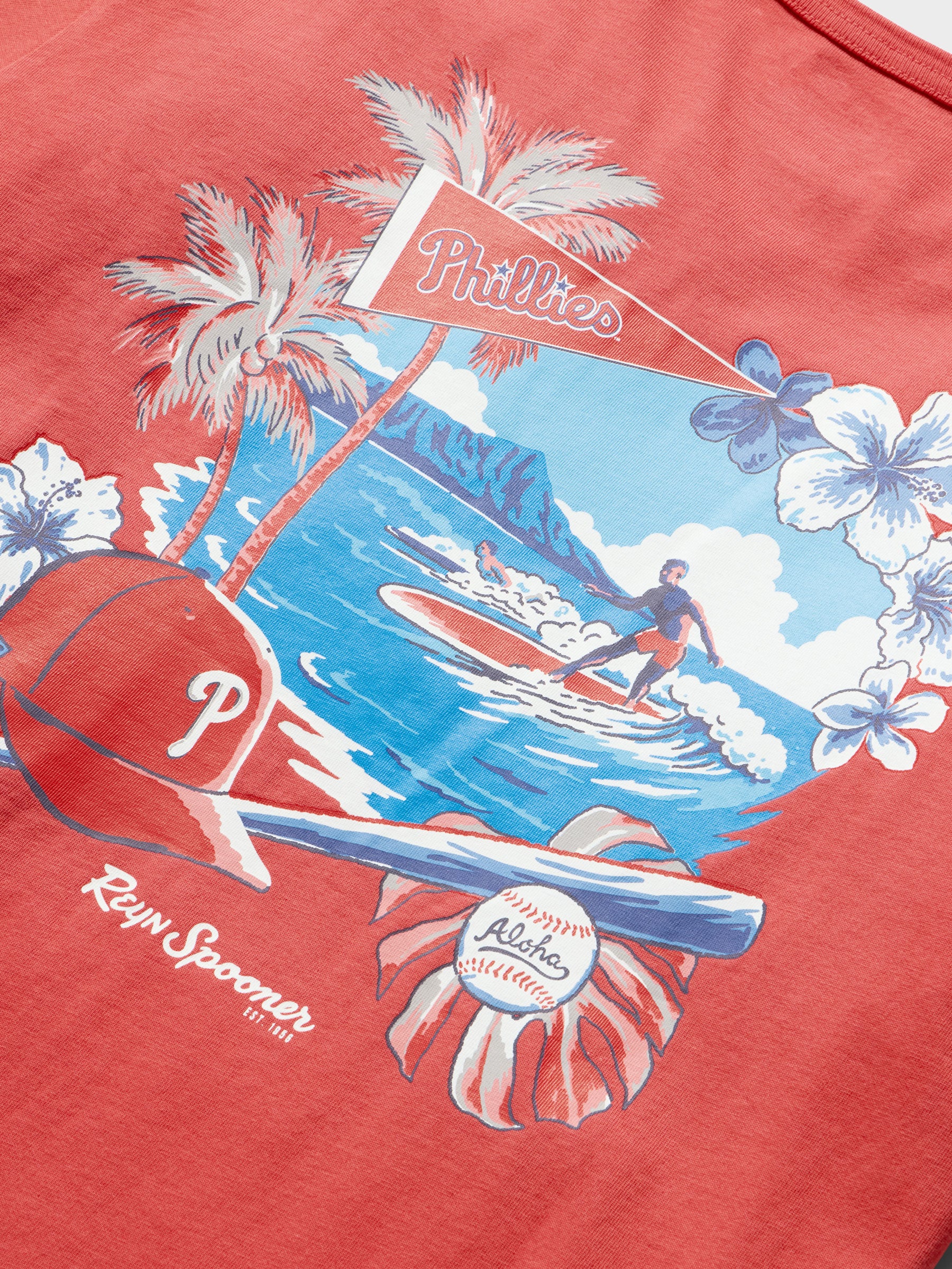 Reyn Spooner MLB® PHILADELPHIA PHILLIES GRAPHIC TEE in RED