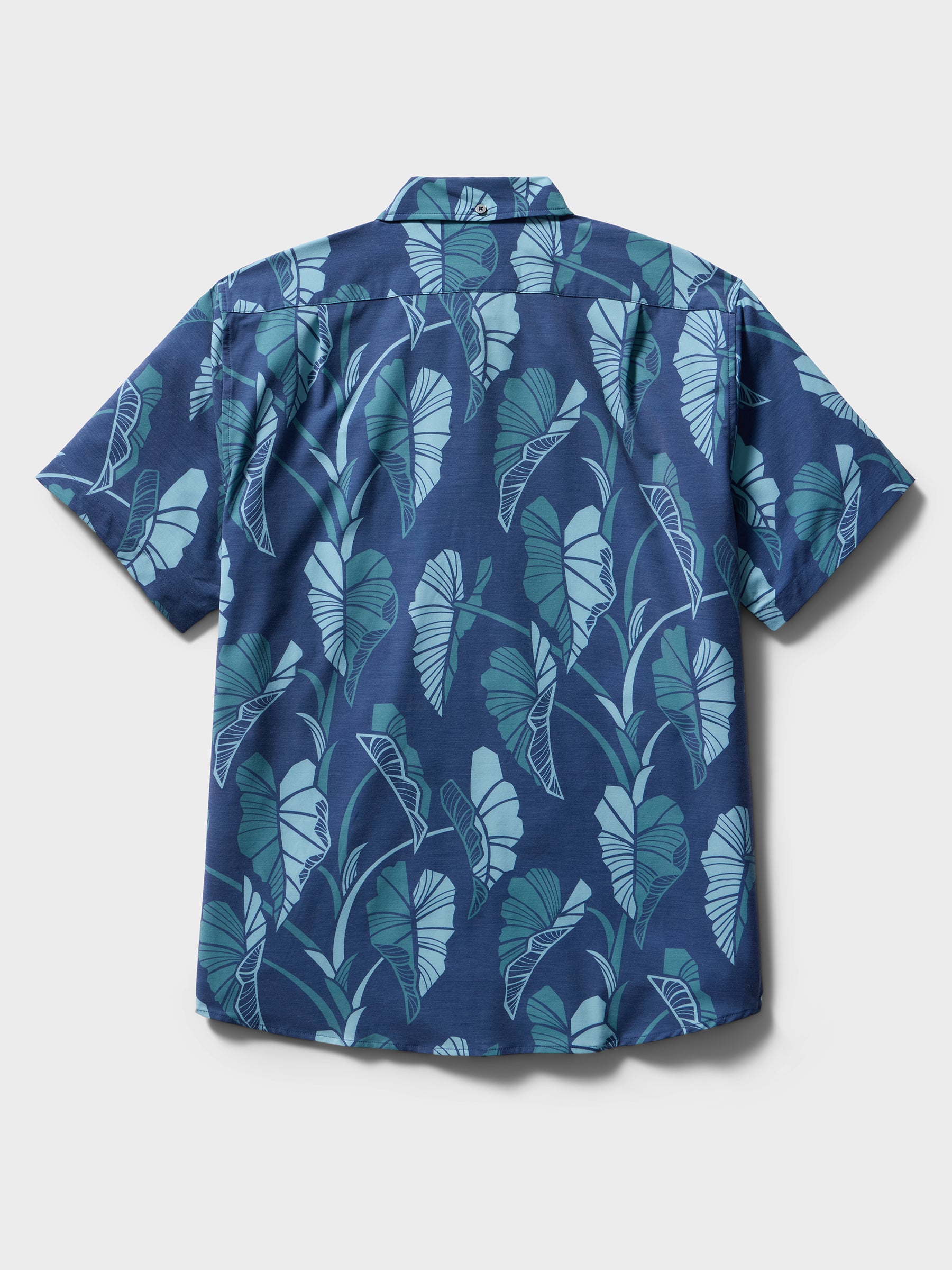 Reyn Spooner TRAILING TARO PERFORMANCE BUTTON FRONT in NAVY
