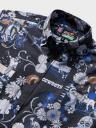 Reyn Spooner DALLAS COWBOYS DÍA DE LOS MUERTOS PERFORMANCE ALOHA SHIRT in BLACK