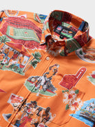 Reyn Spooner TAMPA BAY BUCCANEERS SCENIC PERFORMANCE ALOHA SHIRT in ORANGE