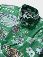 Reyn Spooner PHILADELPHIA EAGLES SCENIC PERFORMANCE ALOHA SHIRT in GREEN