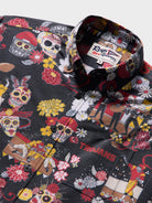 Reyn Spooner UNIVERSITY OF SOUTHERN CALIFORNIA DAY OF THE DEAD PERFORMANCE ALOHA SHIRT in BLACK