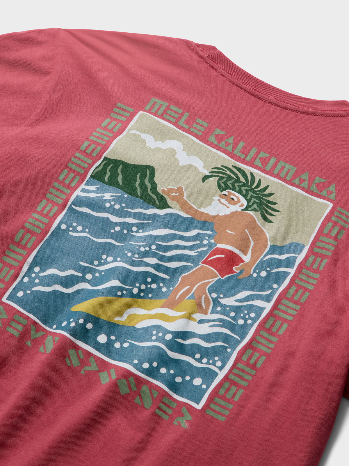 Reyn Spooner HOLIDAY SHAKA RIDER GRAPHIC TEE in RED