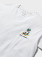 Reyn Spooner SANTA'S ISLAND SHACK GRAPHIC TEE in WHITE