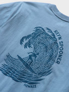 Reyn Spooner INTO THE CURL GRAPHIC TEE in DUSTY BLUE