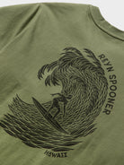 Reyn Spooner INTO THE CURL GRAPHIC TEE in OLIVE