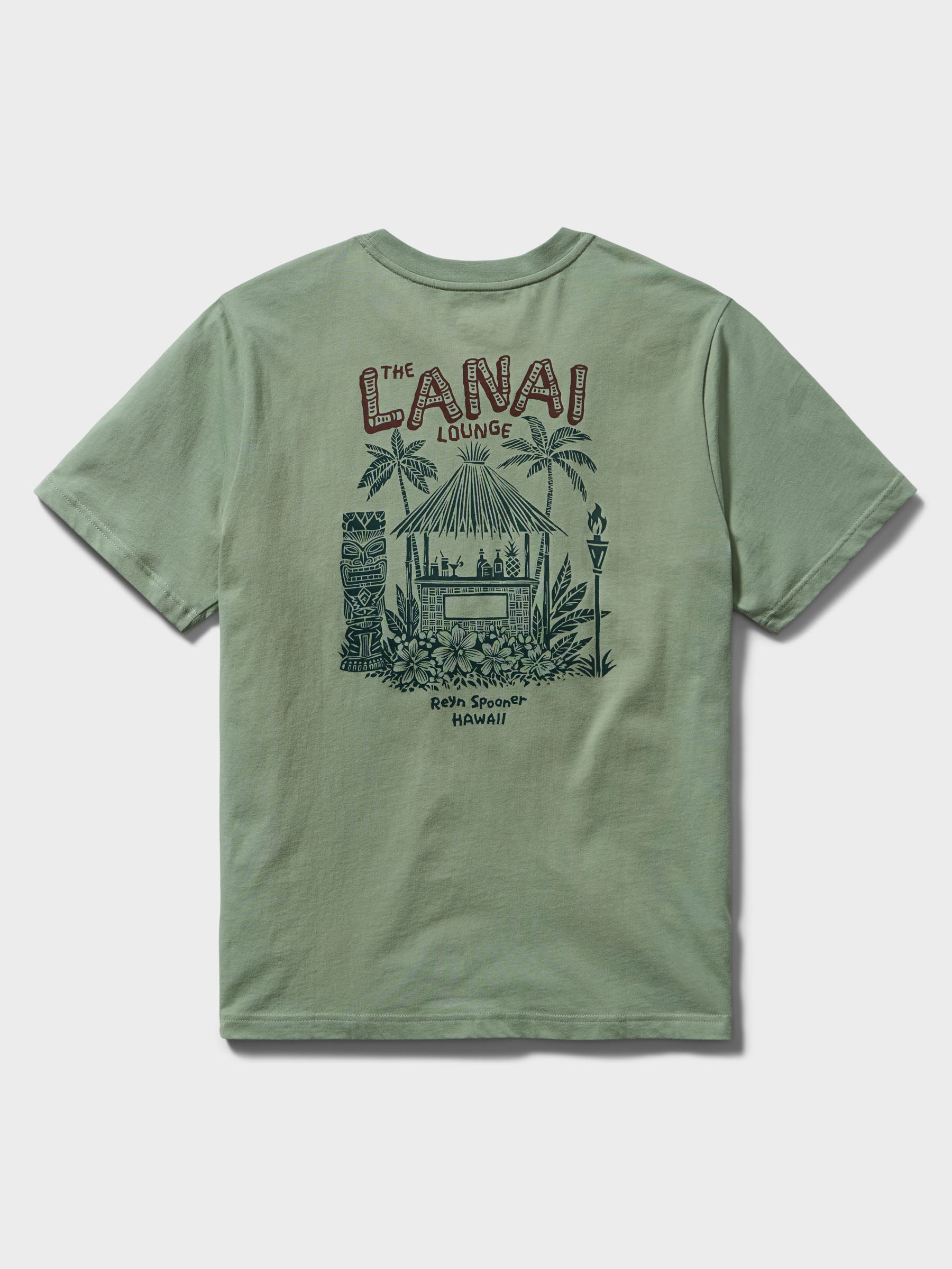 Reyn Spooner THE LANAI LOUNGE GRAPHIC TEE in PINE