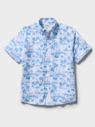 Reyn Spooner DIAMOND HEAD PERFORMANCE BUTTON FRONT in WHITE