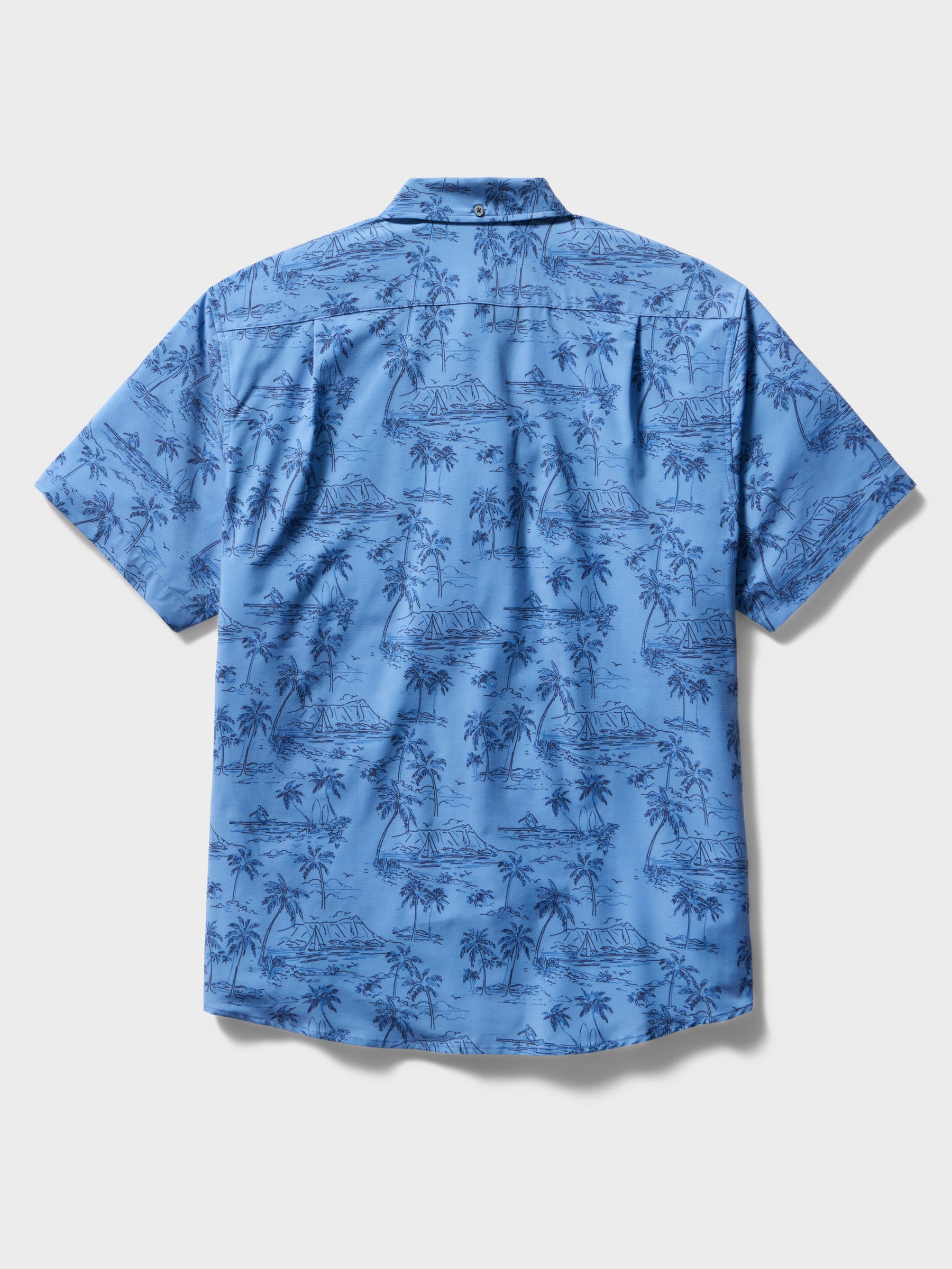 Reyn Spooner DIAMOND HEAD PERFORMANCE BUTTON FRONT in BLUE