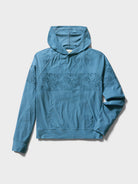 Reyn Spooner MONSTERA INK PERFORMANCE HOODIE in MID BLUE