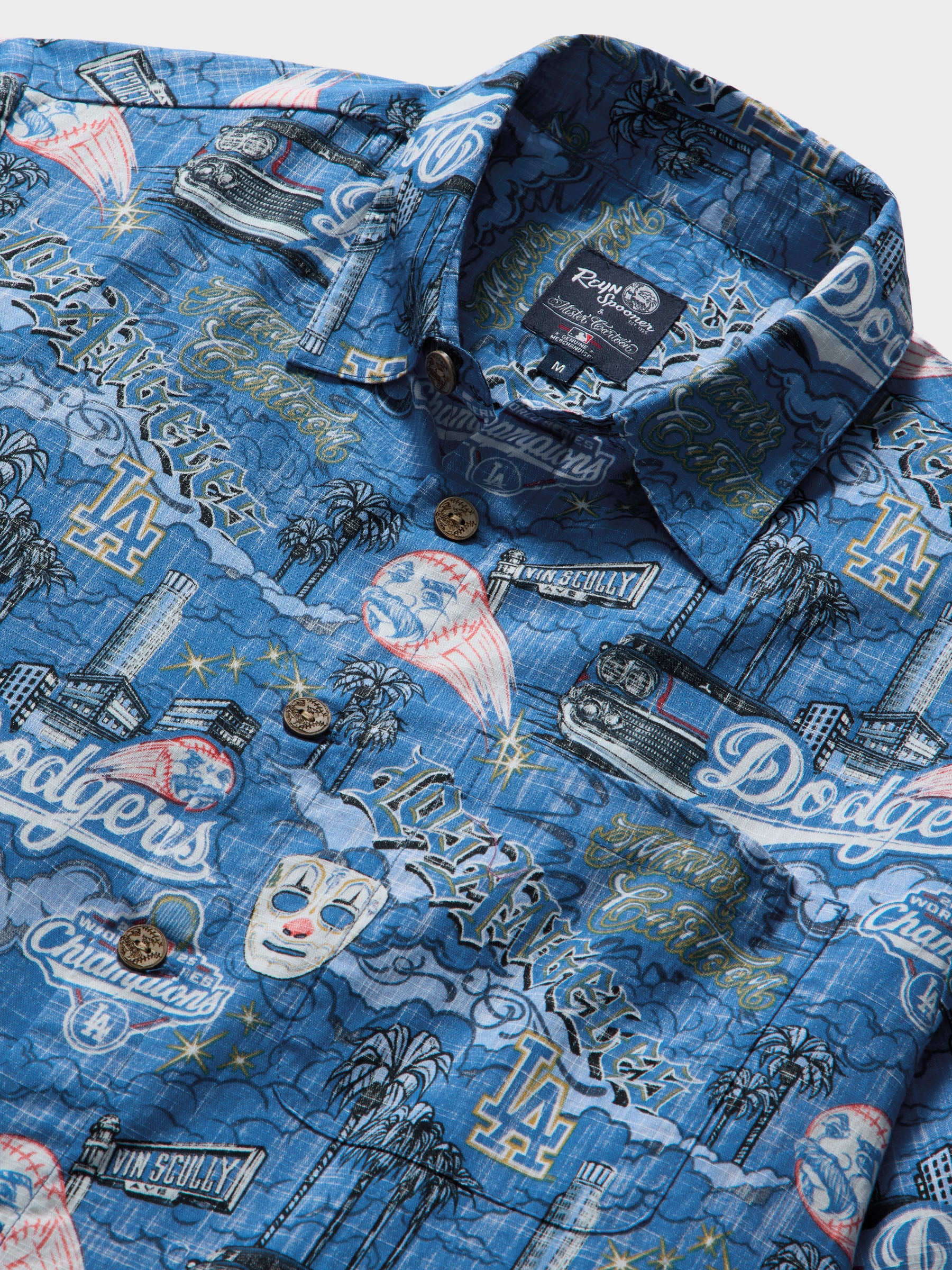 Reyn Spooner MLB® LOS ANGELES DODGERS X MISTER CARTOON SCENIC in BLUE
