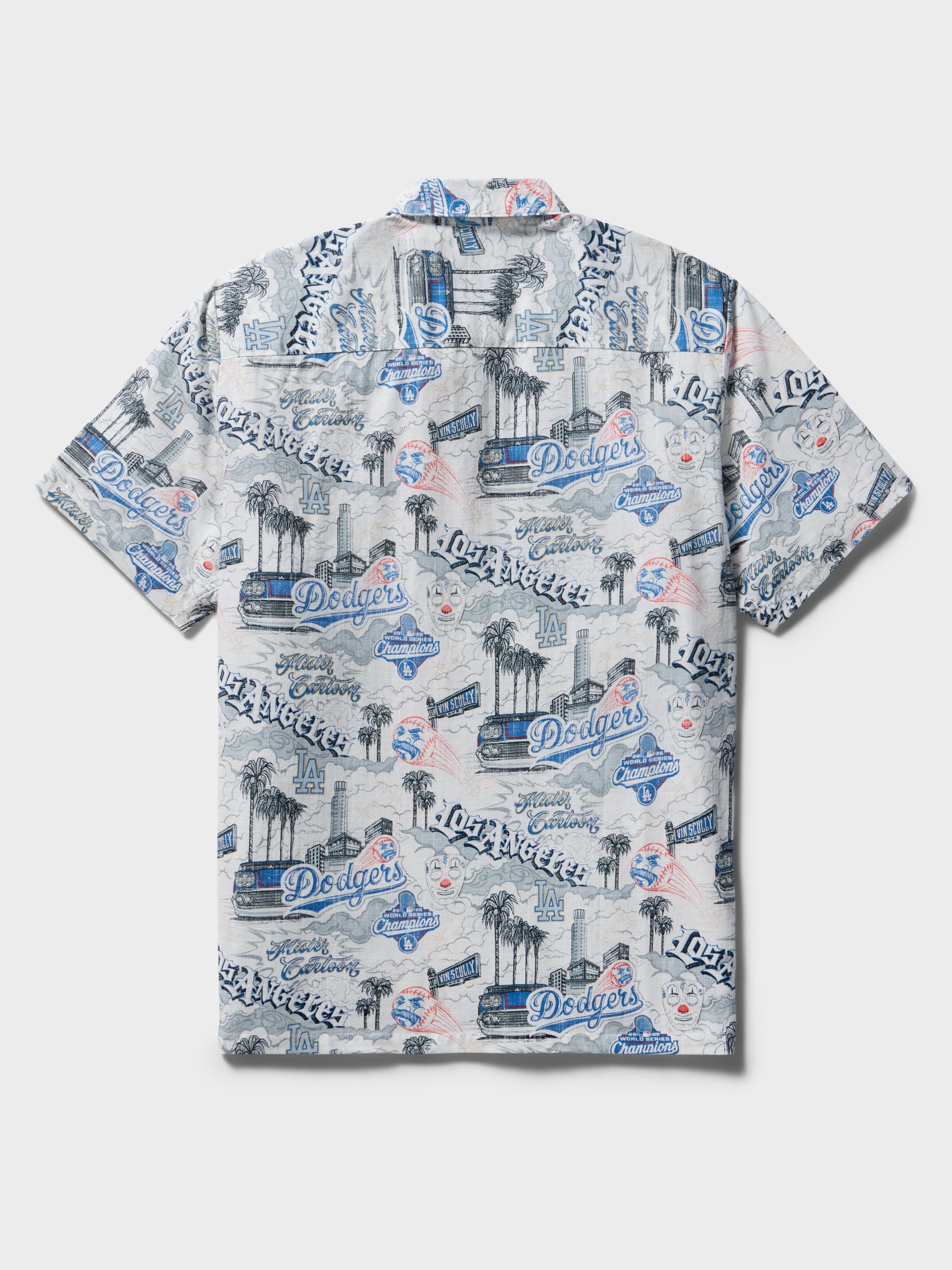 Reyn Spooner MLB® LOS ANGELES DODGERS X MISTER CARTOON SCENIC in WHITE