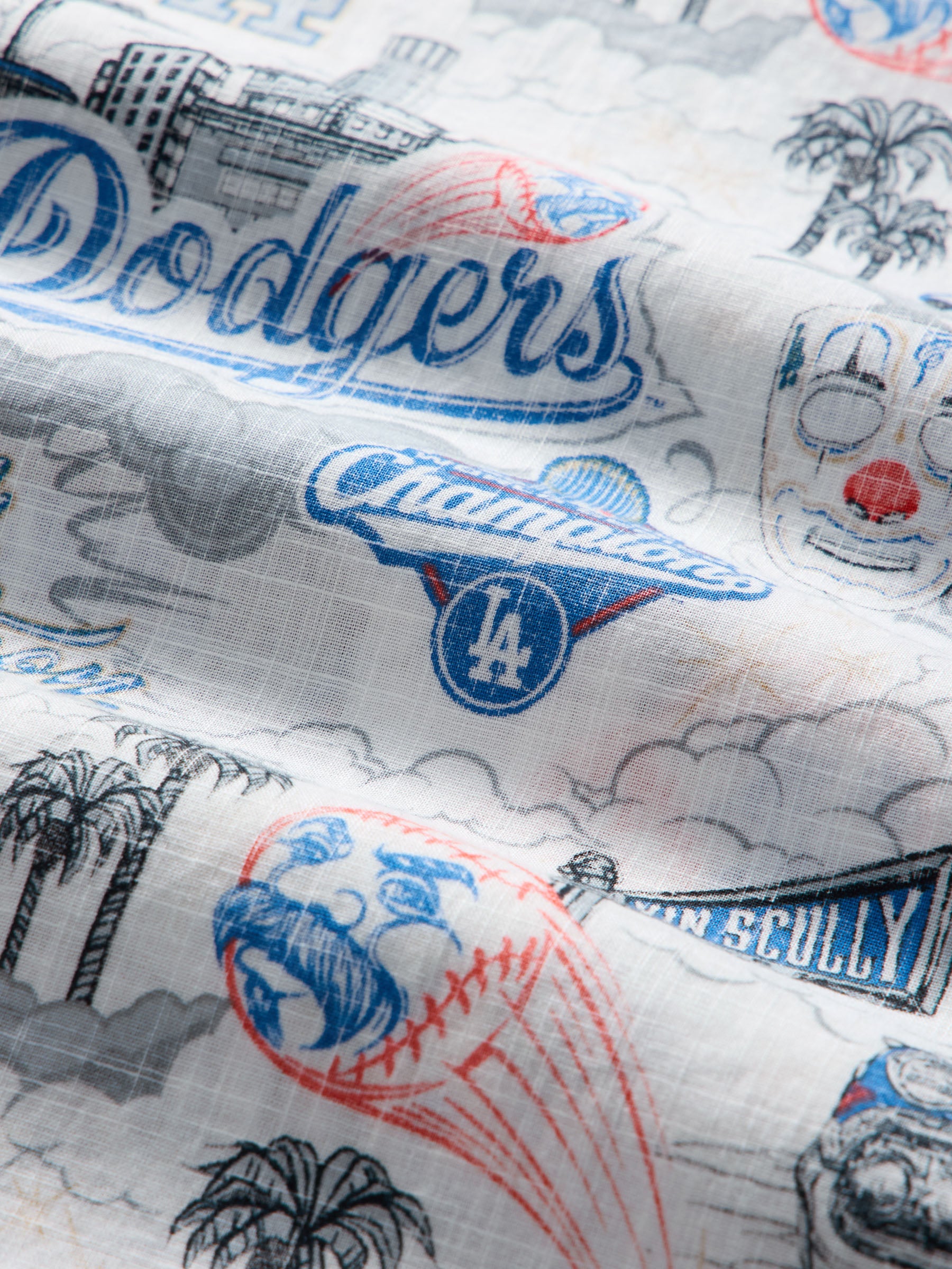 Reyn Spooner MLB® LOS ANGELES DODGERS X MISTER CARTOON SCENIC in WHITE
