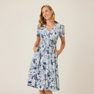Reyn Spooner MAUNA ULUPO HANNAH DRESS in NAVY