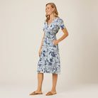 Reyn Spooner MAUNA ULUPO HANNAH DRESS in NAVY