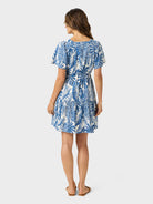Reyn Spooner MIDNIGHT MONSTERA PAISLEY DRESS in NAVY
