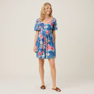 Reyn Spooner MOONLIGHT GARDEN GREER DRESS in INSIGNIA BLUE