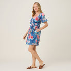 Reyn Spooner MOONLIGHT GARDEN GREER DRESS in INSIGNIA BLUE
