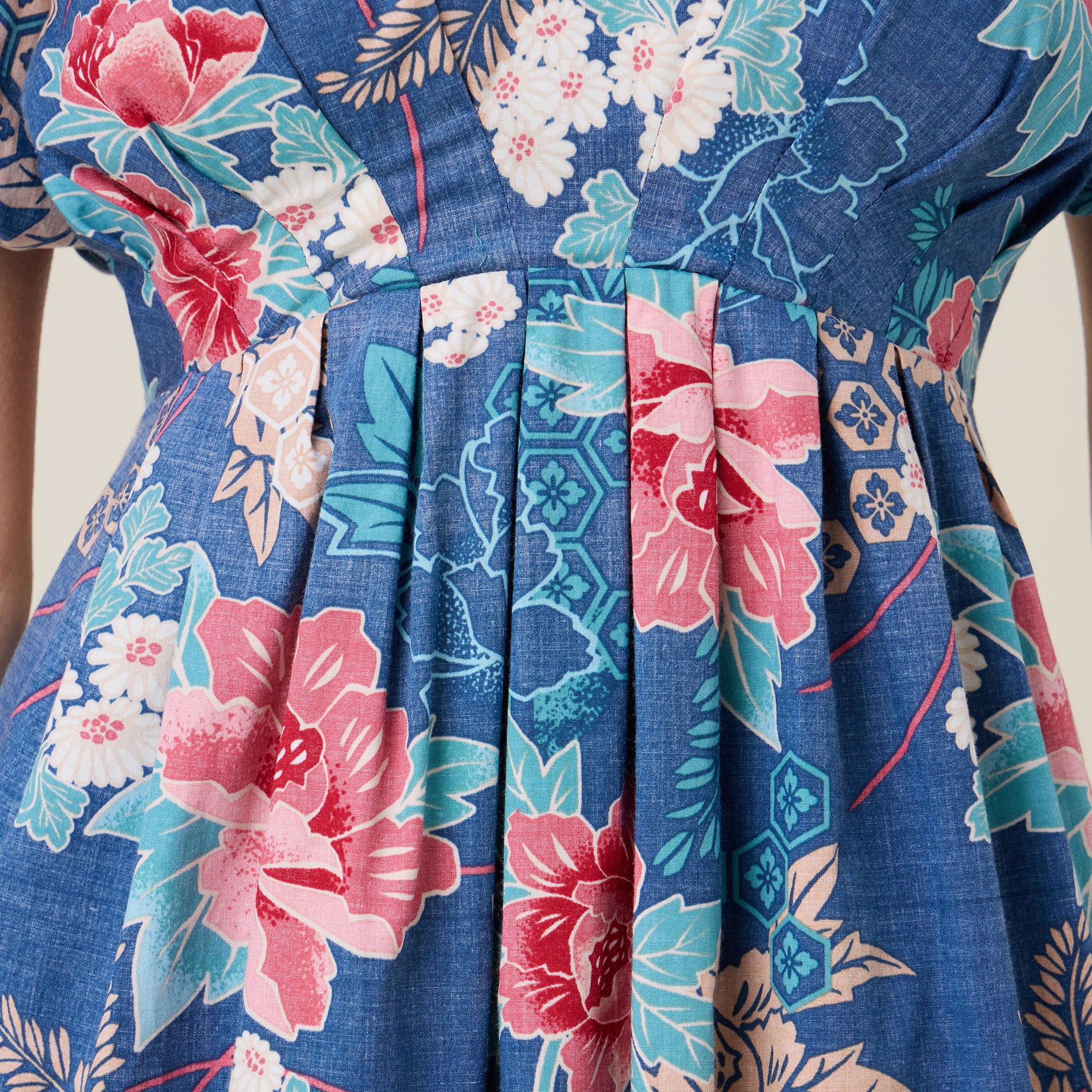 Reyn Spooner MOONLIGHT GARDEN GREER DRESS in INSIGNIA BLUE