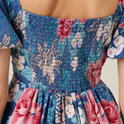 Reyn Spooner MOONLIGHT GARDEN GREER DRESS in INSIGNIA BLUE