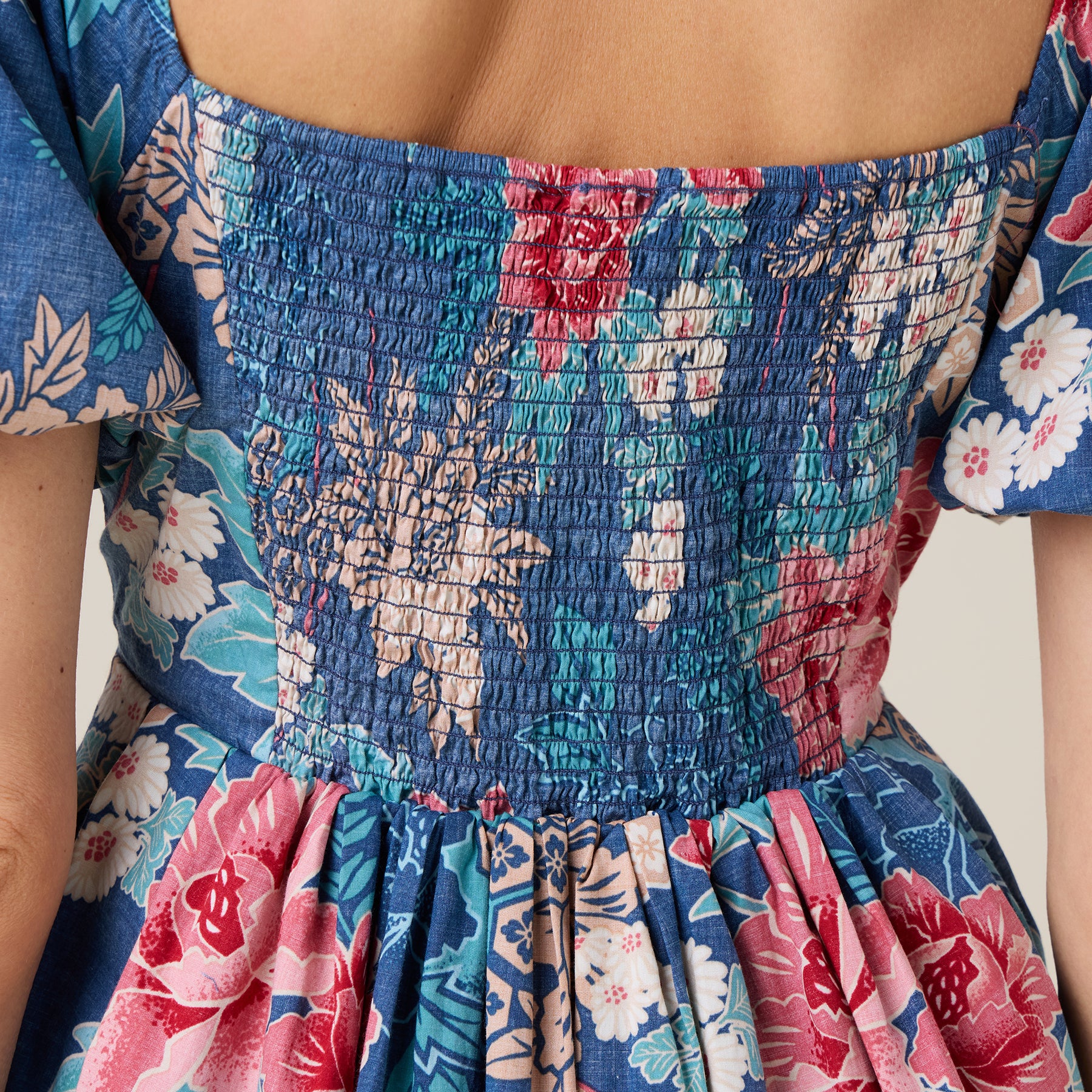 Reyn Spooner MOONLIGHT GARDEN GREER DRESS in INSIGNIA BLUE