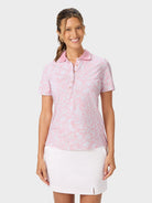 Reyn Spooner NAHELE PUA AVA PERFORMANCE POLO in PINK