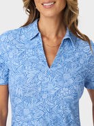 Reyn Spooner NAHELE PUA LIZZY PERFORMANCE DRESS in BLUE