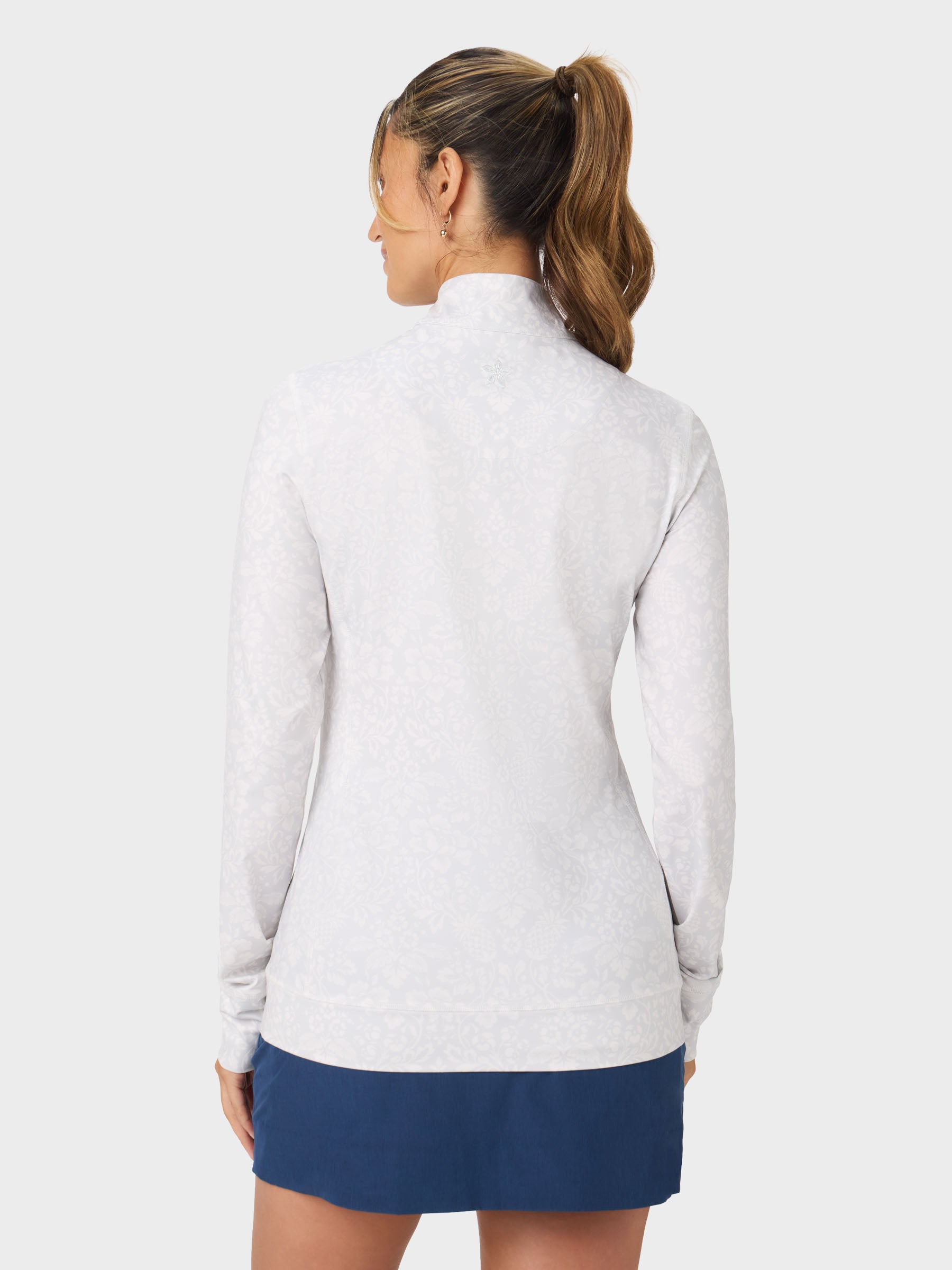 Reyn Spooner O'AHU HARVEST EMERSON QUARTER ZIP in GREY