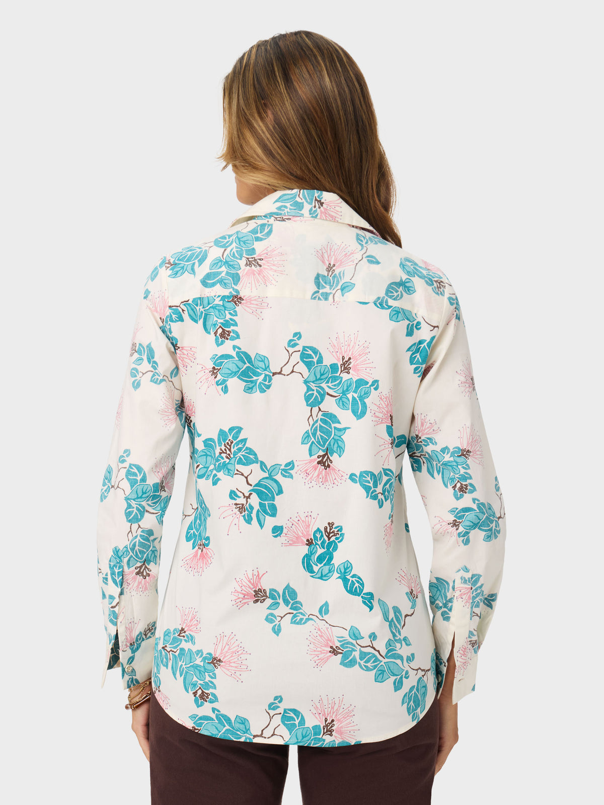 Reyn Spooner OHIA LEHUA ASTRID TOP in OFF WHITE