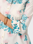 Reyn Spooner OHIA LEHUA ASTRID TOP in OFF WHITE