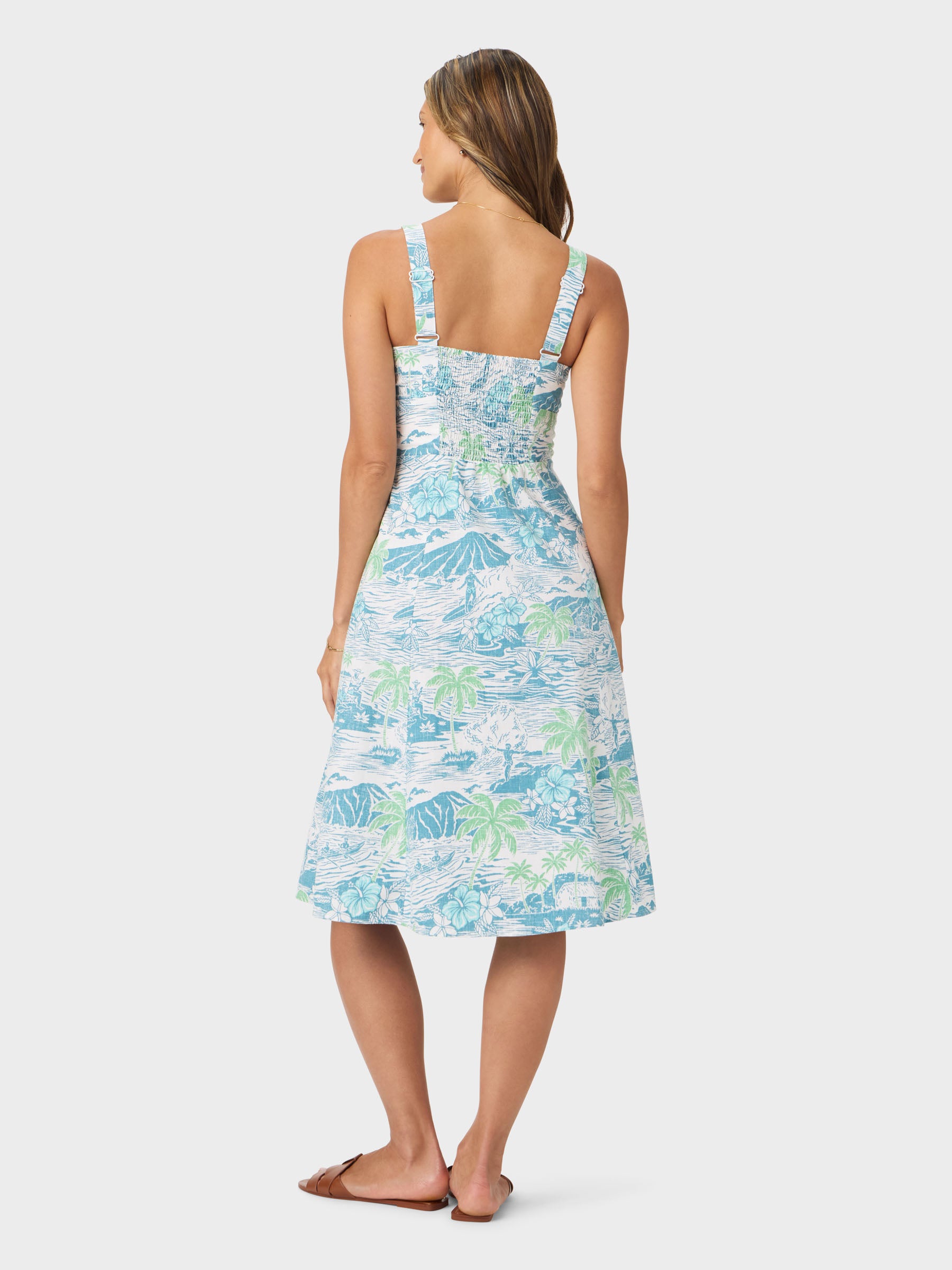 Reyn Spooner PARADISE FOUND EMELINE DRESS in ADRIATIC BLUE