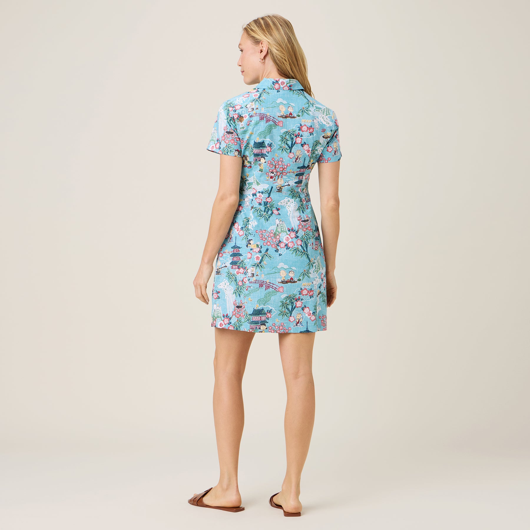 Reyn Spooner PEANUTS IN JAPAN ELLIS DRESS in AQUA