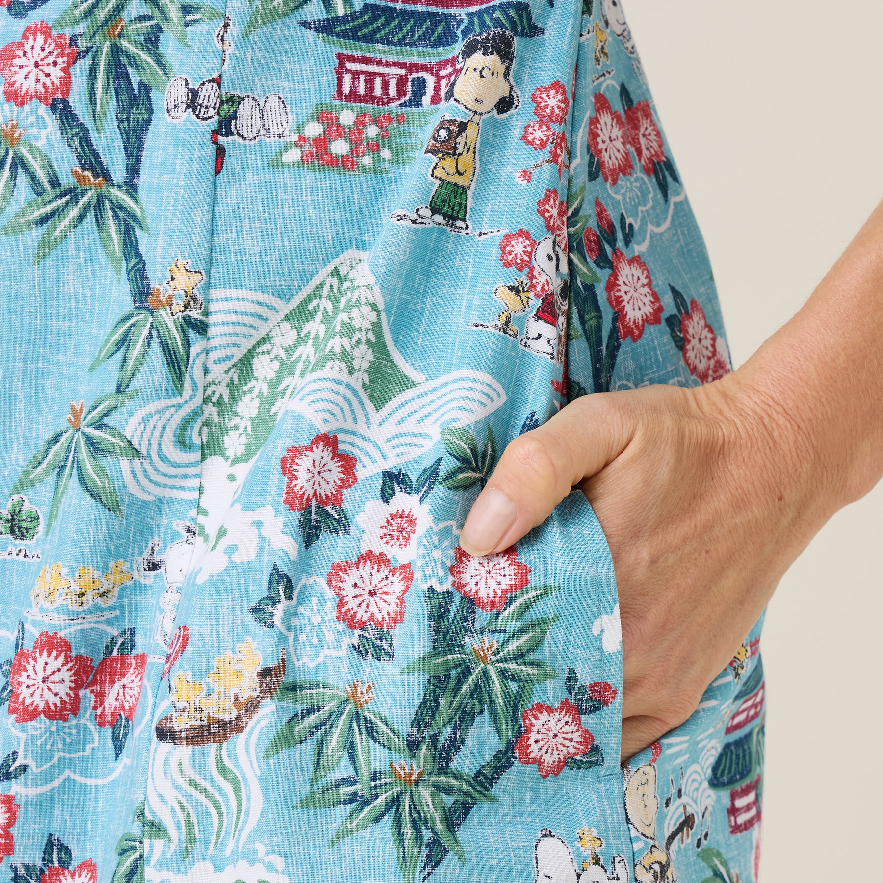Reyn Spooner PEANUTS IN JAPAN ELLIS DRESS in AQUA