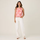 Reyn Spooner PLAYFUL PLUMERIA GEORGIA TANK in SAND